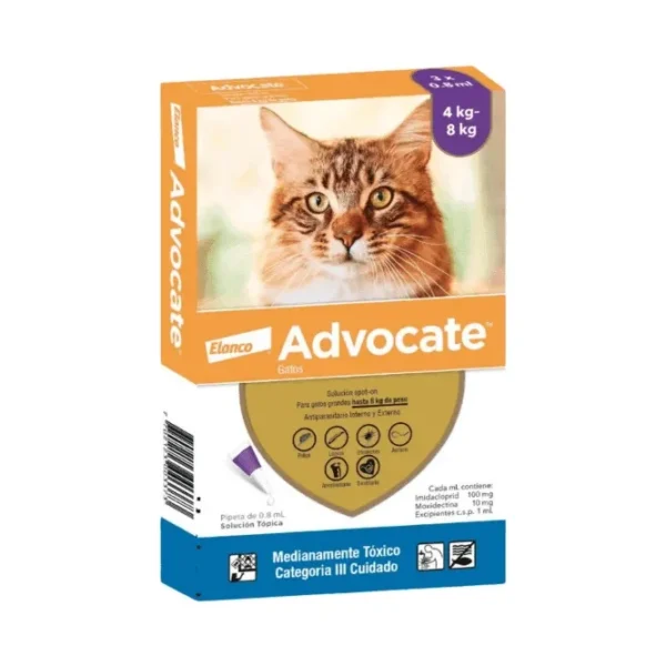Advocate Gatos Hasta 8Kg
