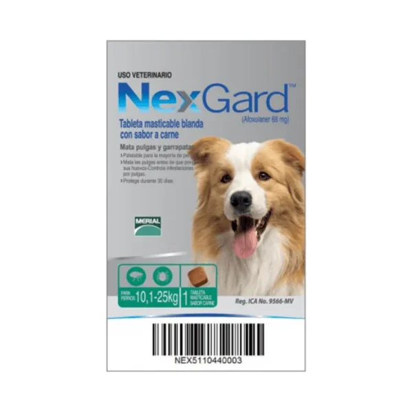 Nexgard Perros 10,1 - 25 kg
