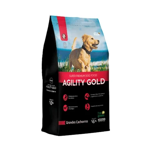 Agility Gold Perros Grandes Cachorros x 15 Kg