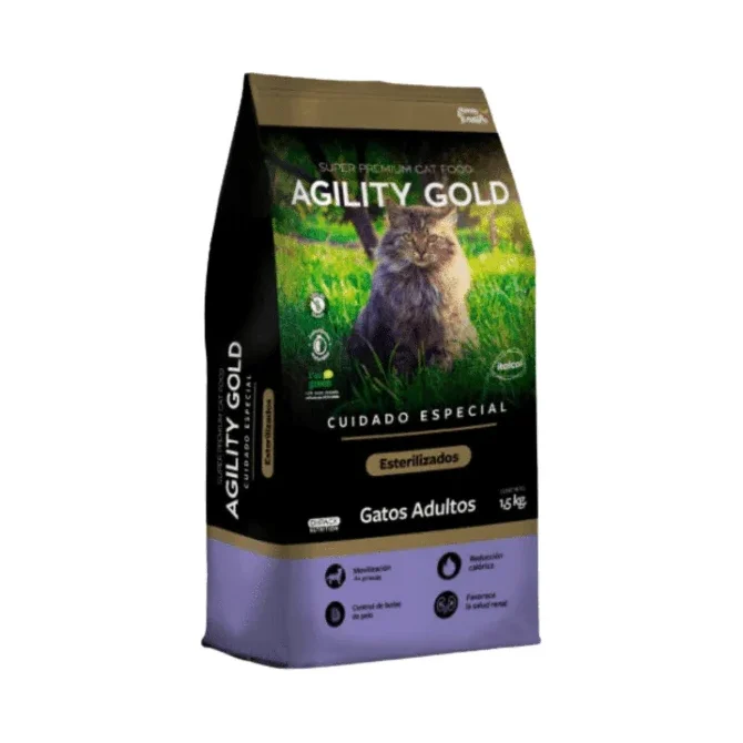 Agility Gatos Adultos Esterilizados x 1.5 kg