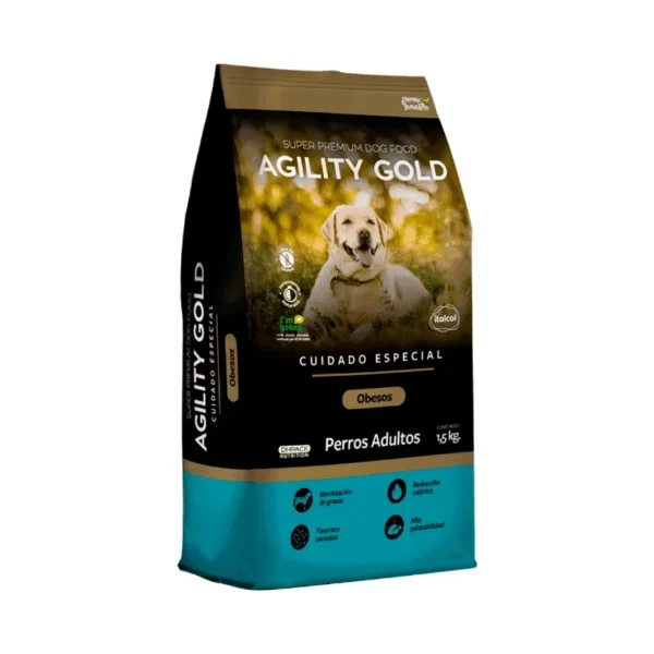 Agility Gold Perros Adultos Obesos 1.5 Kg