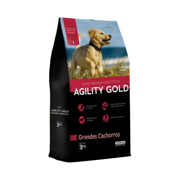 Agility Gold Perros Grandes Cachorros x 3 Kg