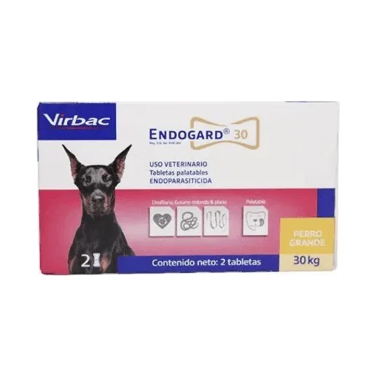 Endogard 30 Perro Grande 15-30Kg x 2 Tab