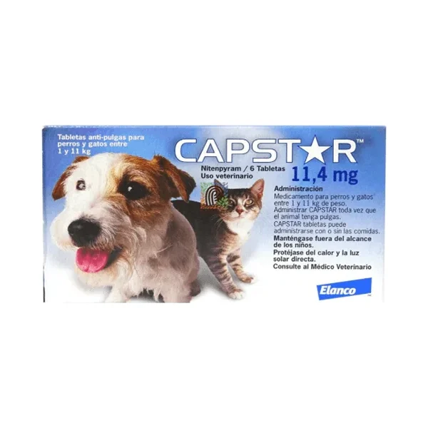 Capstar 1 - 11Kg (11,4Mg) Azul - 6 Tab
