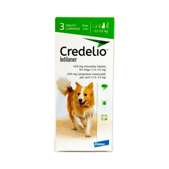 Credelio Perro 11 - 22Kg (450Mg) (Verde) 3 Tabletas