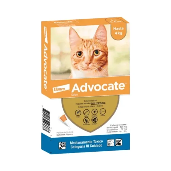 Advocate Gato Hasta 4Kg x1 Pipeta