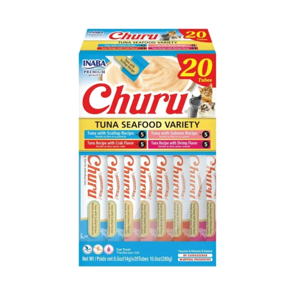 Churu Tuna Seafood Variety Surtido Cremoso X 20 Tubos