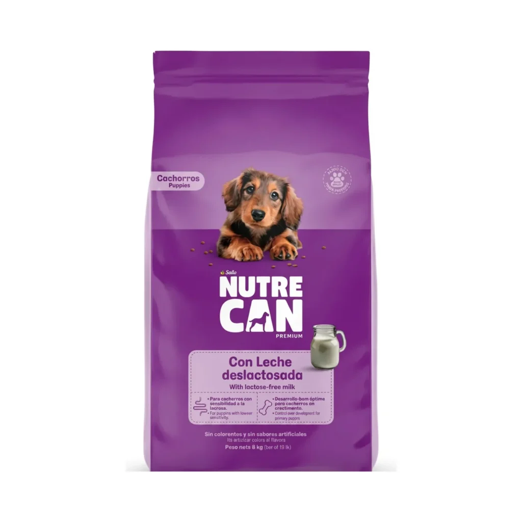 Nutre Can Con Leche Deslactosada Para Cachorros 8 Kilos