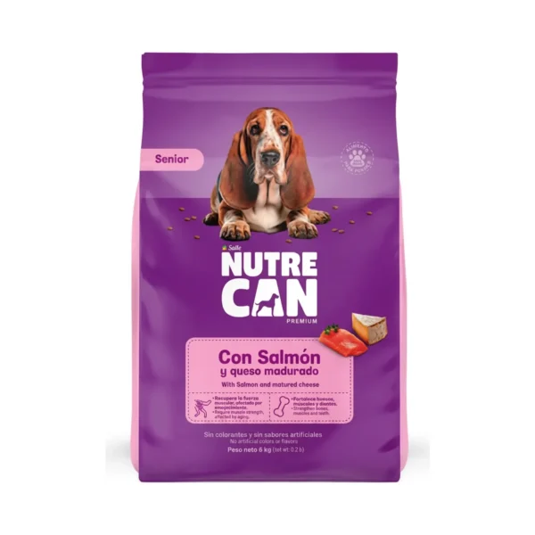 Nutrecan Senior Salmon Y Queso Madurado 8 kg