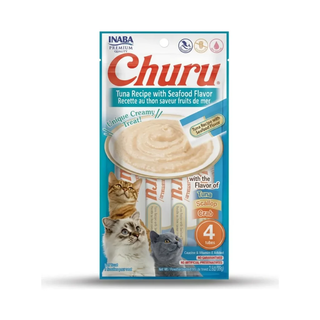 Churu Snack Cremoso Para Gato Sabor Atún/Mariscos
