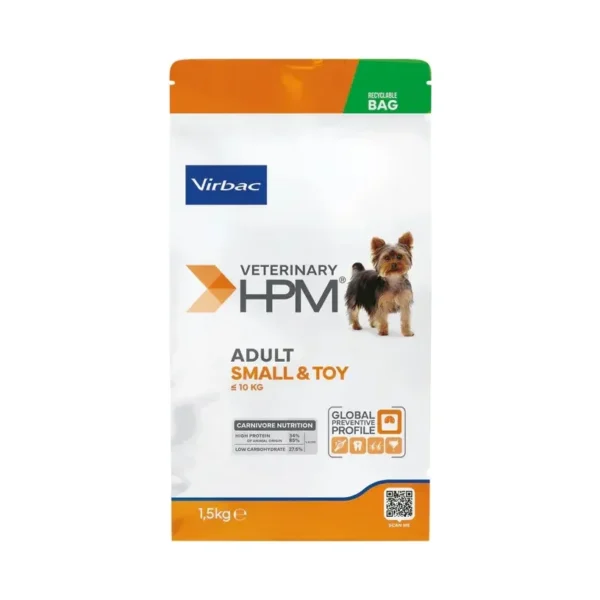 Alimento Virbac Hpm Adulto Raza Pequeña Small & Toy X 1.5kg