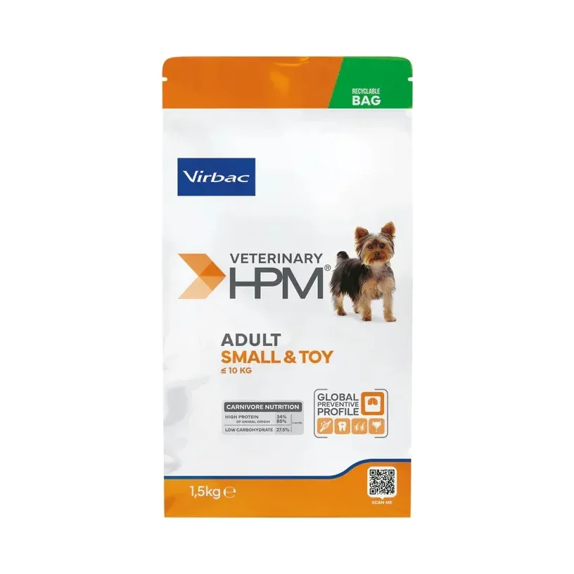Alimento Virbac Hpm Adulto Raza Pequeña Small & Toy X 1.5kg