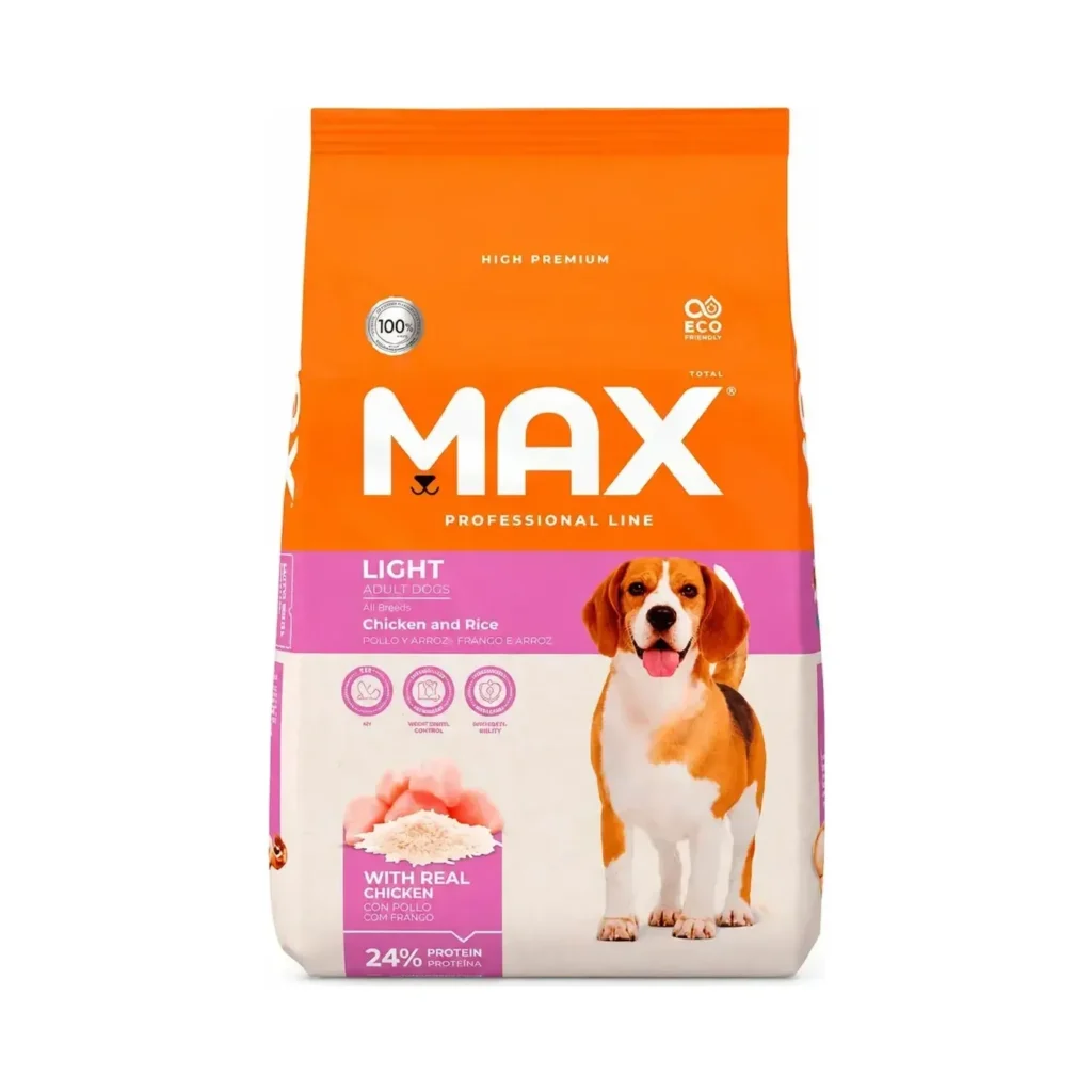 Max Light Control Peso Perro Adulto Pollo Arroz 2kg