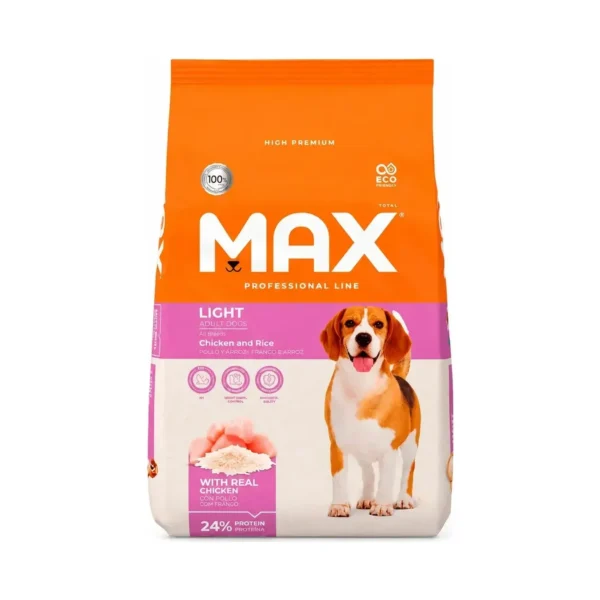 Max Light Control Peso Perro Adulto Pollo Arroz 2kg