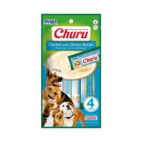 Churu Snack Cremoso Para Perro Sabor Pollo Con Queso