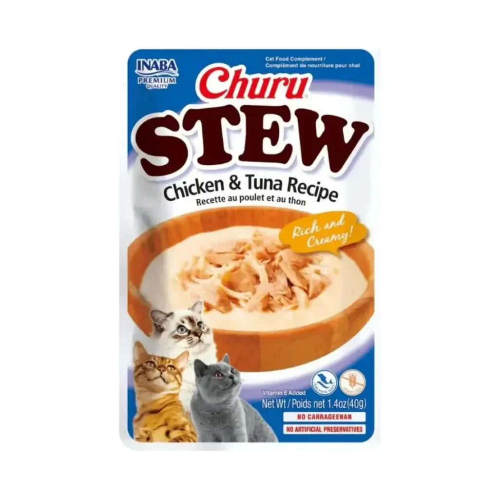 Churu Stew Snack Para Gato Sabor Pollo Y Atun Premium 40gr