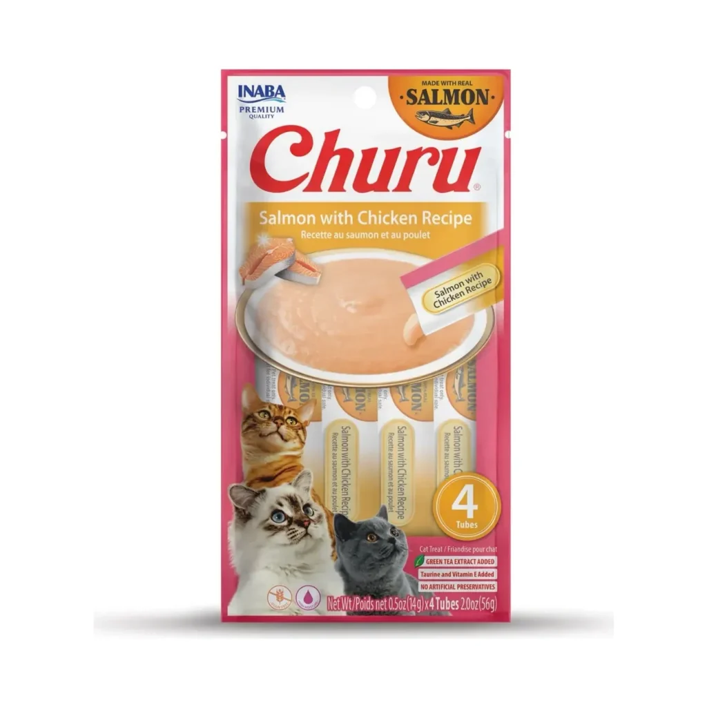 Churu Snack Cremoso Para Gato Sabor Salmon Con Pollo