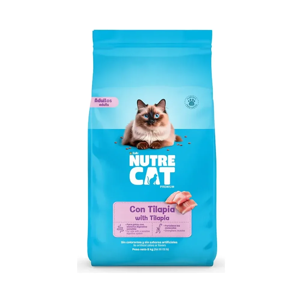 Nutre Cat Con Tilapia 8 Kilos