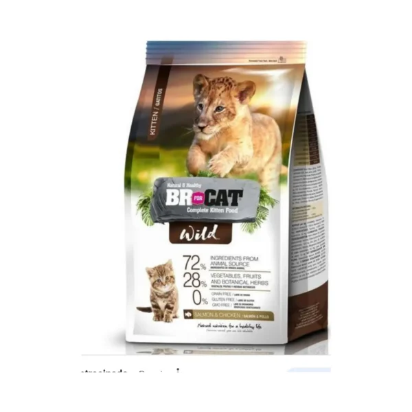 Br Wild Alimento Seco Gatito Sabor Salmón 1kg