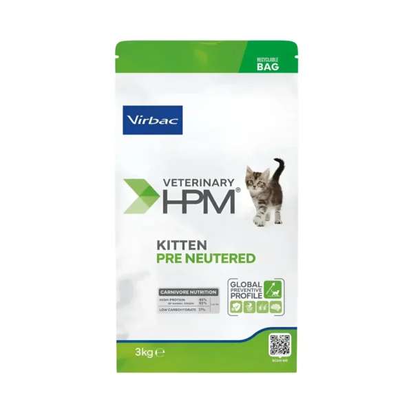 HPM Virbac Alimento Seco Pollo Gatito Pre Neutered 3 Kg