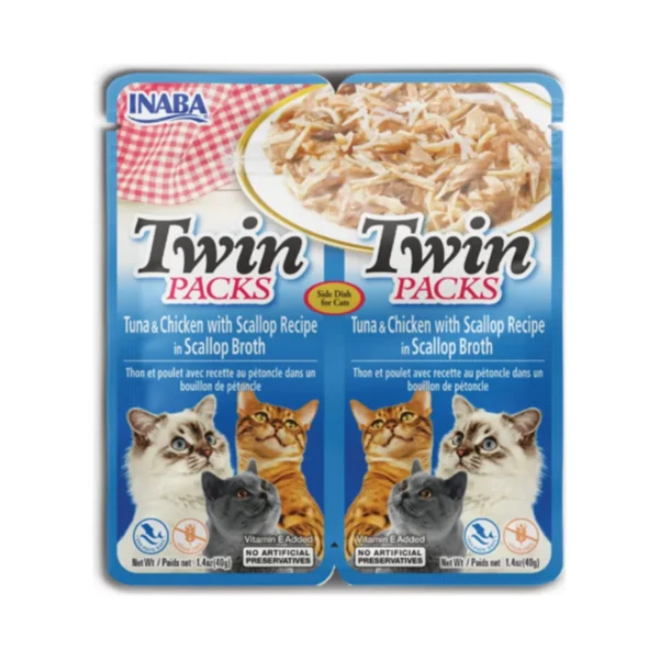 Snack Cremoso Para Gato Twin Packs X2 Atun Y Pollo 40g