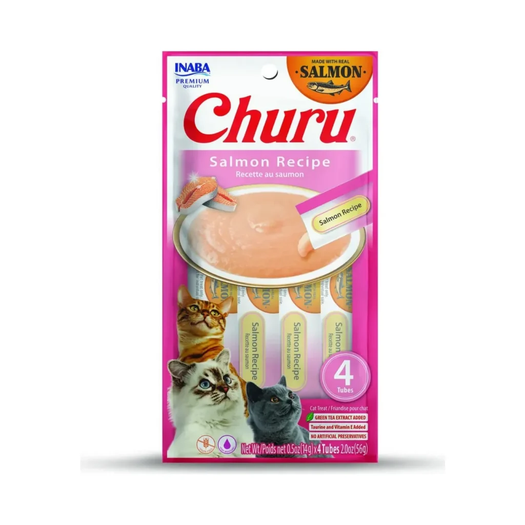 Churu Snack Inaba Cremoso Para Gato Sabor Salmón
