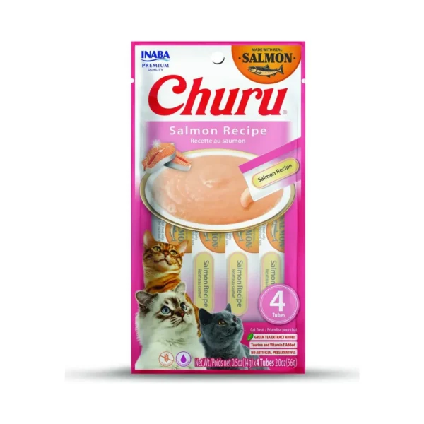 Churu Snack Inaba Cremoso Para Gato Sabor Salmón
