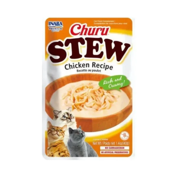 Churu Stew Snack Para Gato Sabor Pollo Gourmet 40gr