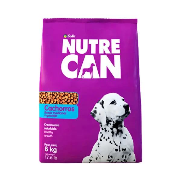 Nutrecan Cachorro Raza Mediana Y Raza Grande 8 Kg