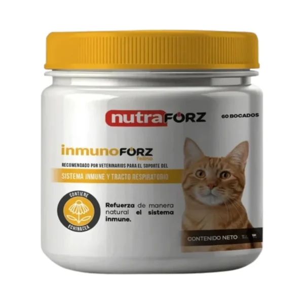 InmunoFORZ Felino x 60 Suplemento para Sistema Inmune y Tracto Respiratorio