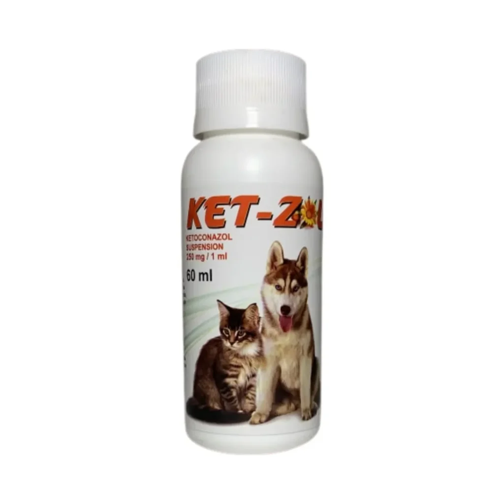 KET-2 Ketoconazol Suspensión Veterinaria 250 mg/ml – Frasco 60 ml