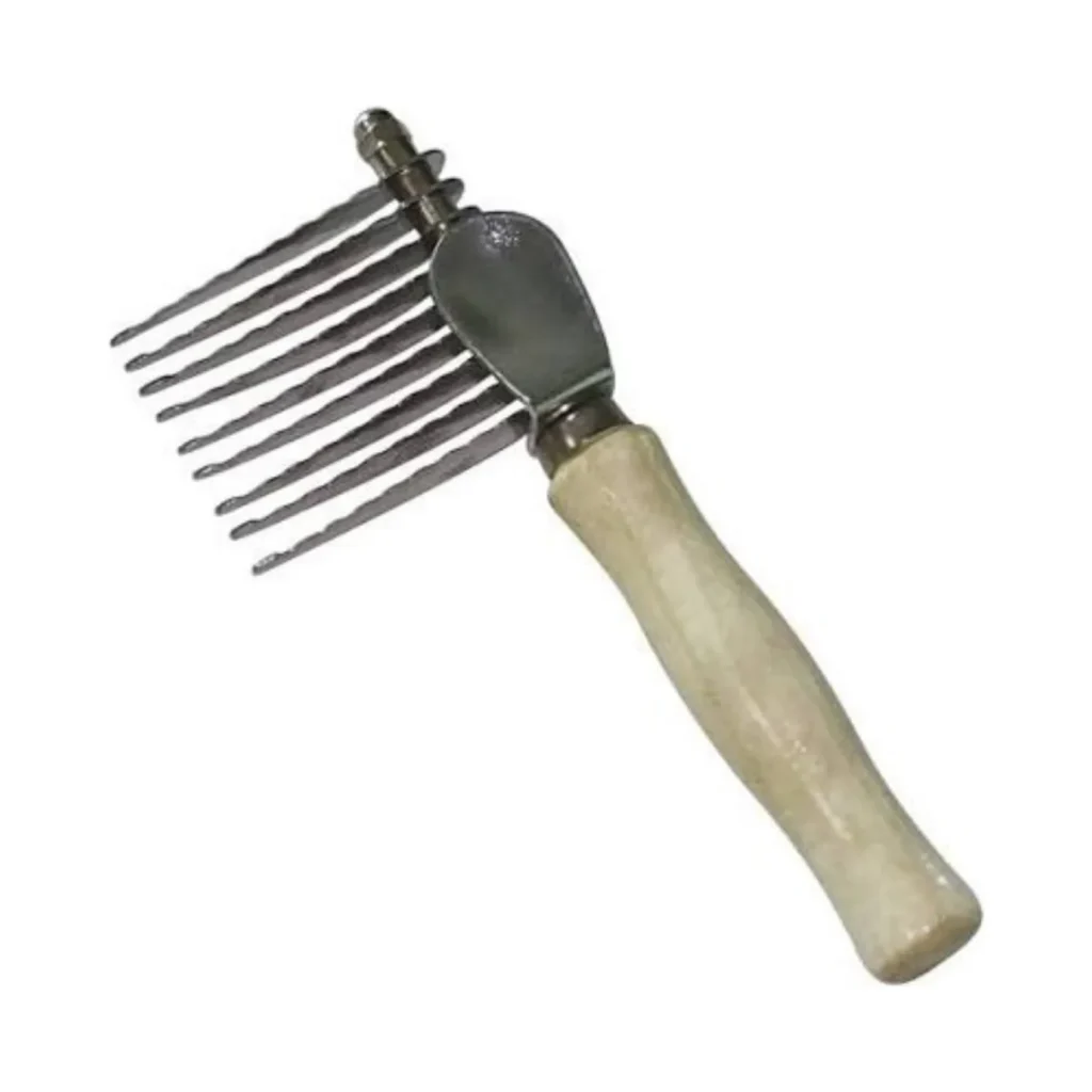 Peine de Madera Corta Nudo (pelo largo y medio) para Perros/Gatos