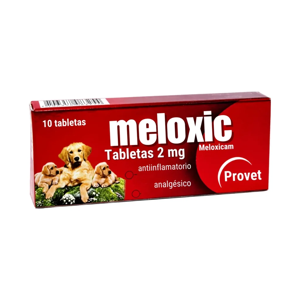 Meloxic 2 mg Provet x 10 Tabletas Antiinflamatorio y Analgésico Veterinario