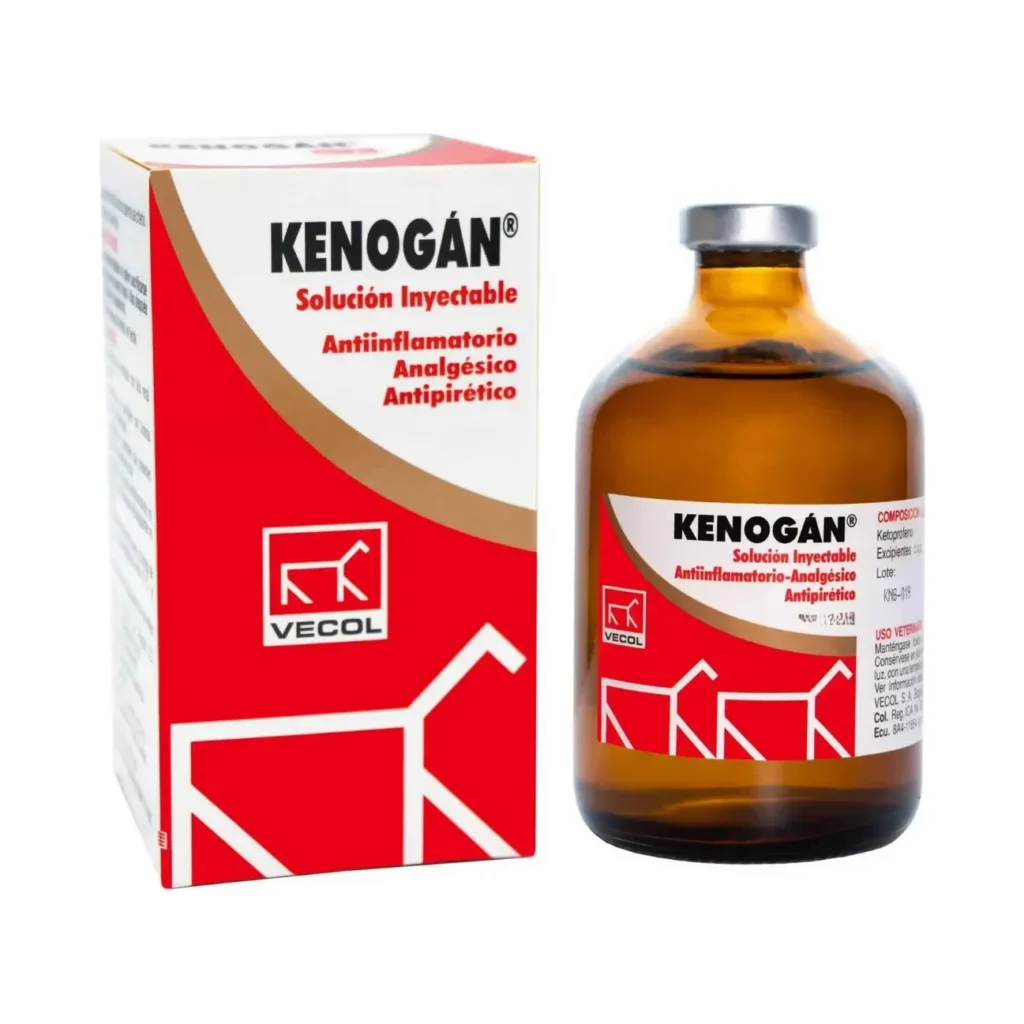 Kenogán VECOL 50 mL | Ketoprofeno 100 mg/mL Antiinflamatorio Veterinario