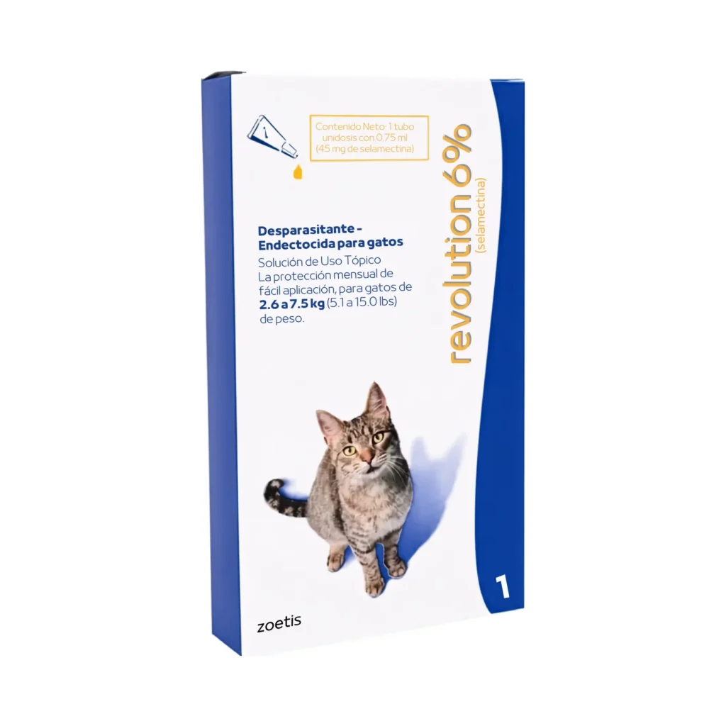 Zoetis Antipulgas Revolution Azul Para Gato 6% Azul