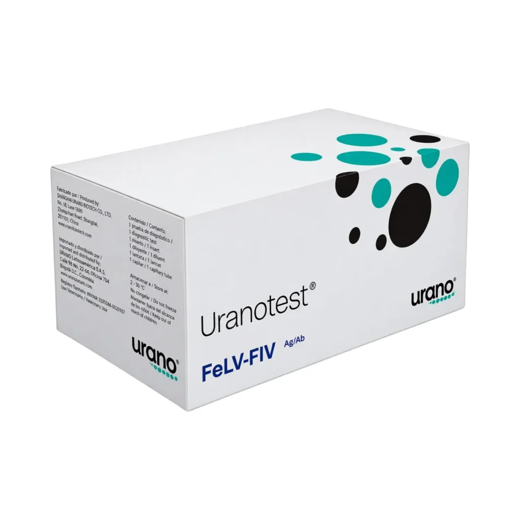 Uranotest FeLV-FIV x 10 Pruebas – Test Rápido para Leucemia e Inmunodeficiencia Felina