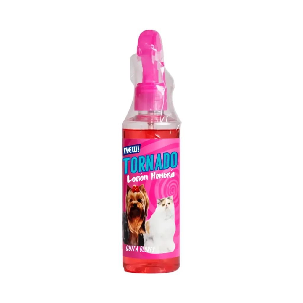 Perfume Tornado Loción Para Hembras Gato/Perro X120ml Fresa