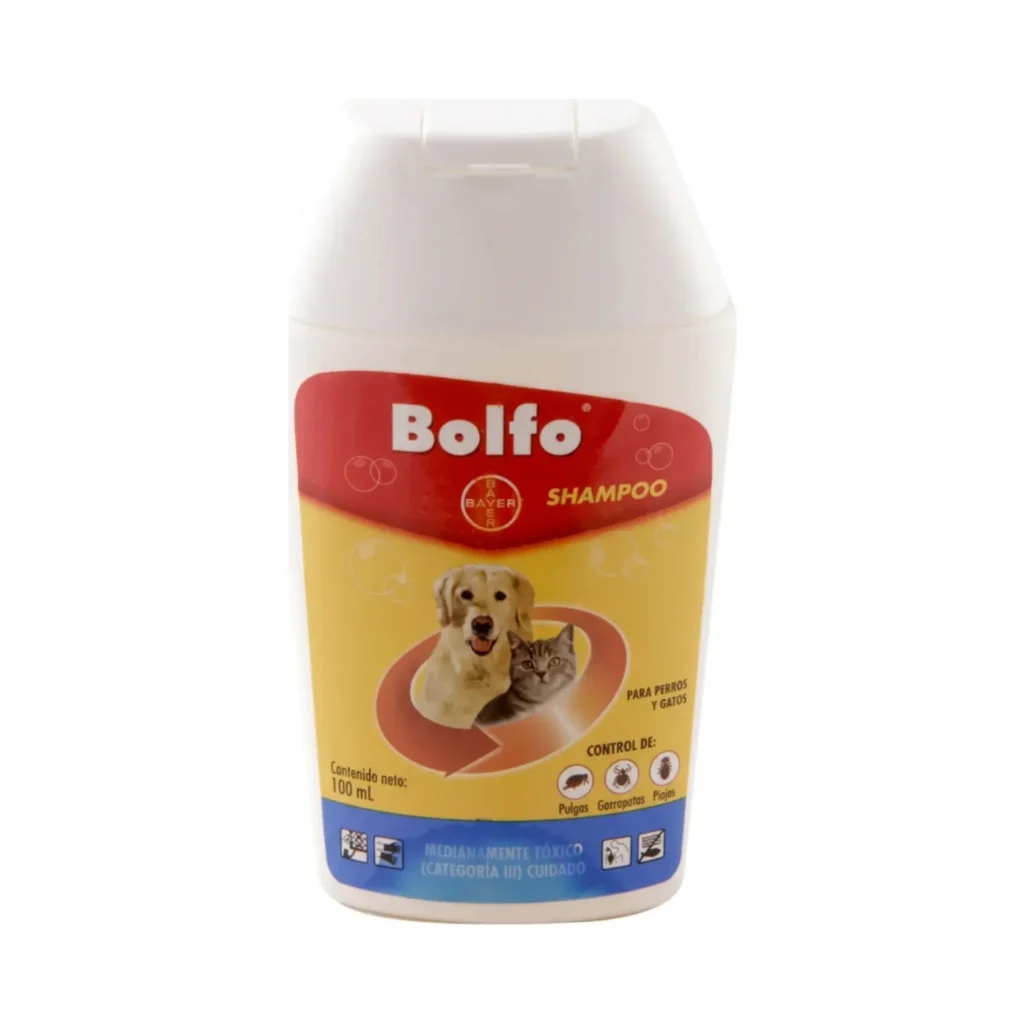 Bolfo Shampoo Antipulgas Bayer 100ml Perros Y Gatos