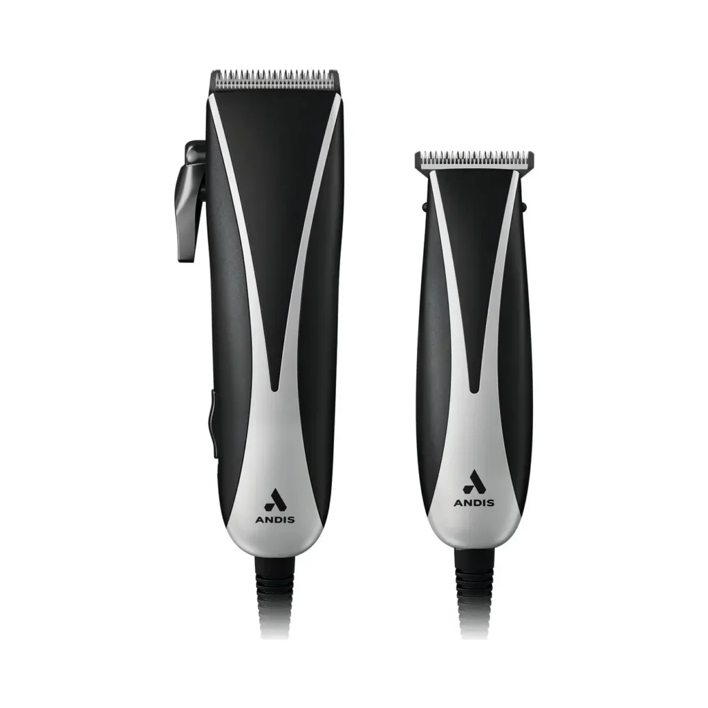 Kit De Maquinas Recortadoras De Cabello Andis Ultra Clip & Trim Combo 15 Piezas Cuchillas De Acero Inoxidable