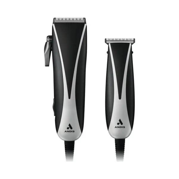 Kit De Maquinas Recortadoras De Cabello Andis Ultra Clip & Trim Combo 15 Piezas Cuchillas De Acero Inoxidable