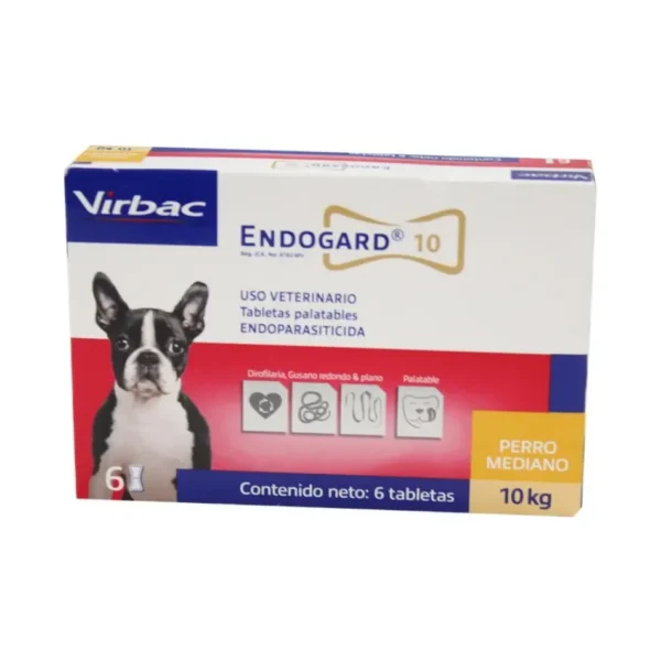 Endogard 10 Antiparasitaro X6 Tabletas
