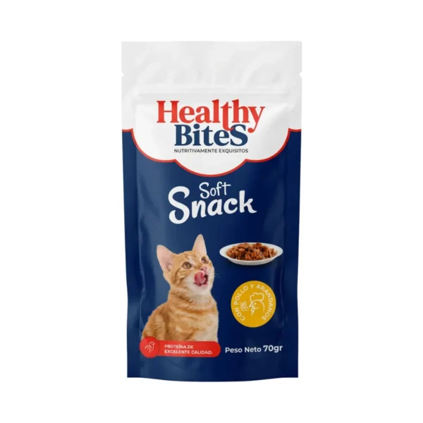 Healthy Bites Alimento Humedo Sabor Pollo Arandanos 70gr X7un