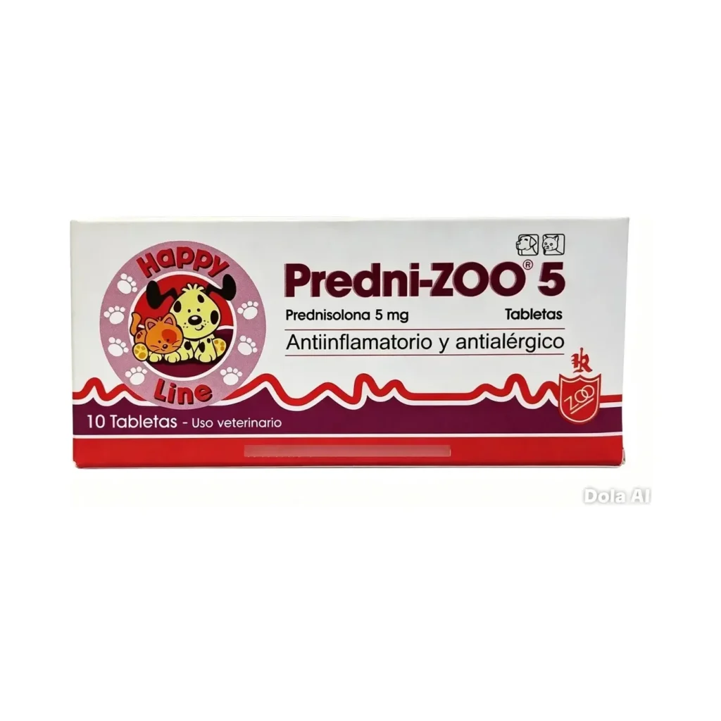 Predni-zoo 5mg Tabletas Antiinflamatorio Perro/gato 30 Tabletas