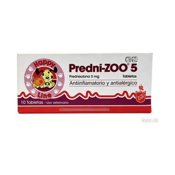 Predni-zoo 5mg Tabletas Antiinflamatorio Perro/gato 30 Tabletas