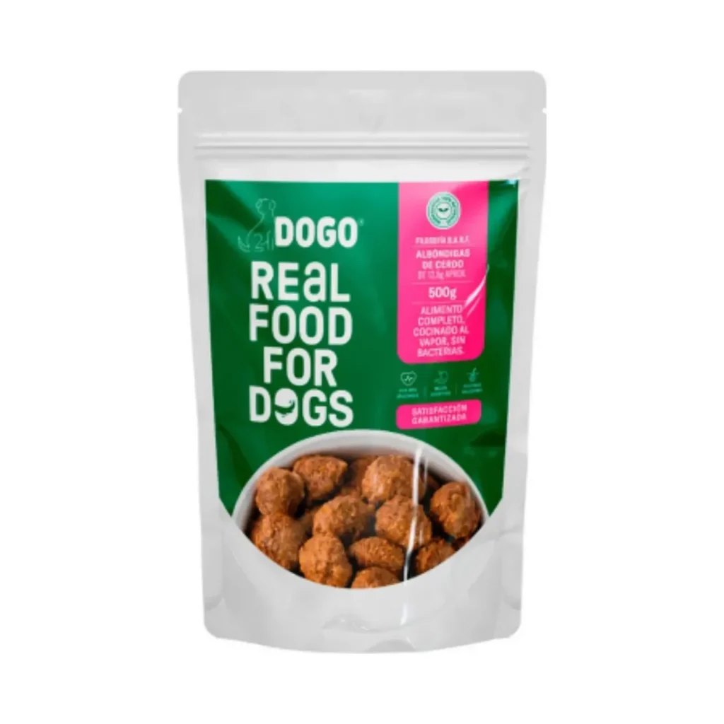Dogo Albondigas Para Perro Sabor Cerdo 500 Gr