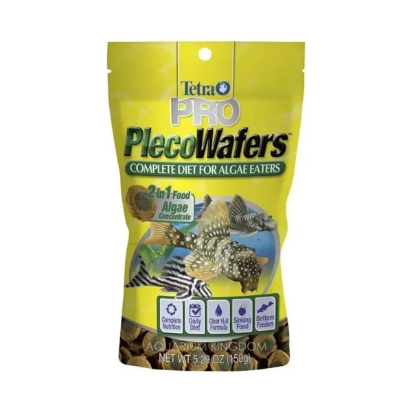 Tetra Pro Pleco Wafers 150g Alimento Vegetal Peces Fondo Acuario