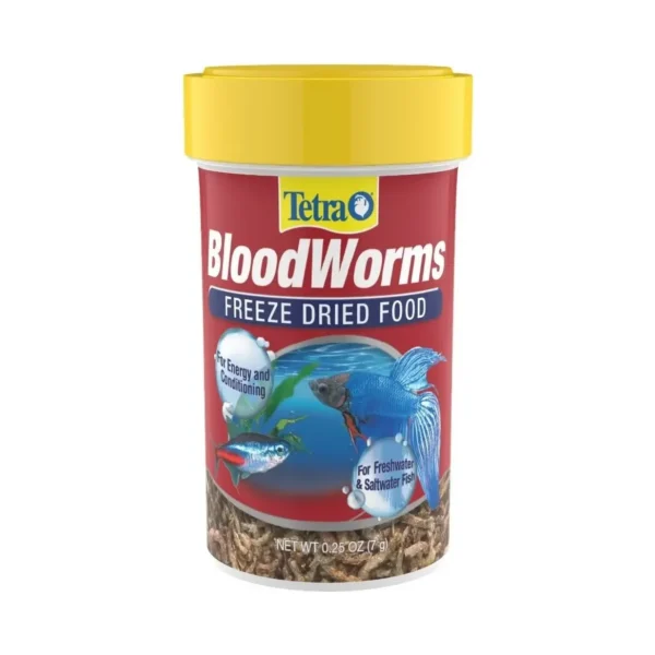 Tetra Blood Worms Larvas Liofilizadas Comida Peces Proteína