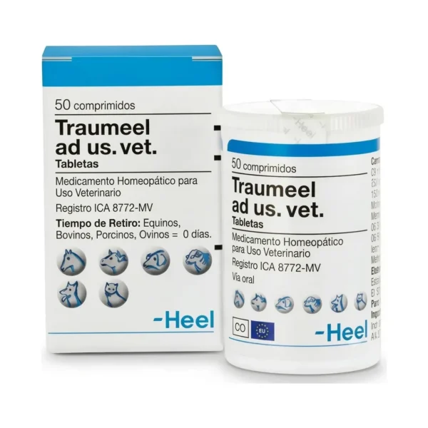 Traumeel Ad Us. Vet Homeopático X 50 Tabletas