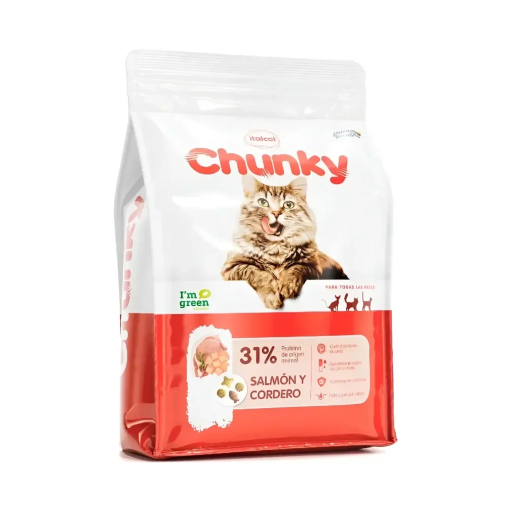 Chunky Para Gato Adulto Salmon Y Cordero 500gr