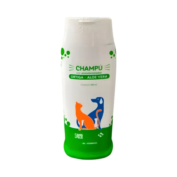 Shampoo Acondicionador Mascotas Aloe Vera 200ml